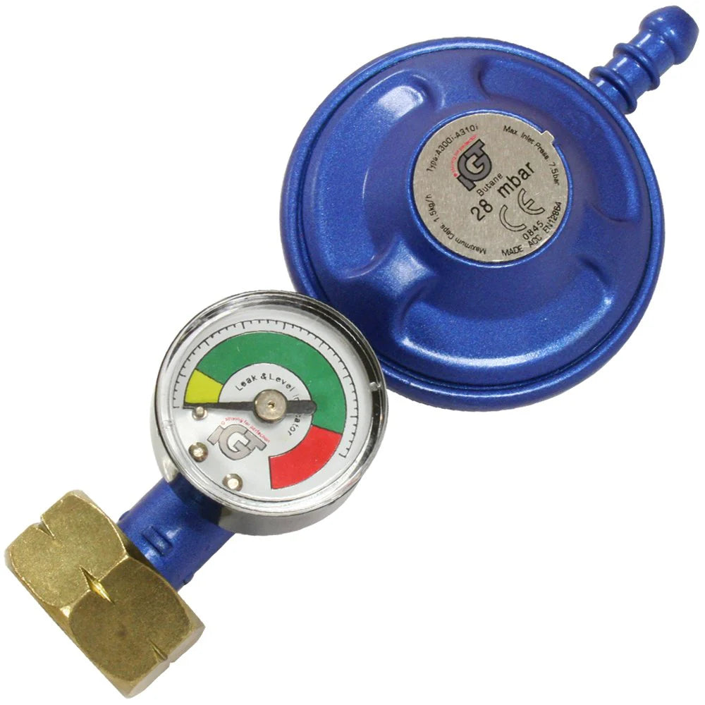 Détendeur de Gaz Anti-Fuite avec Manomètre