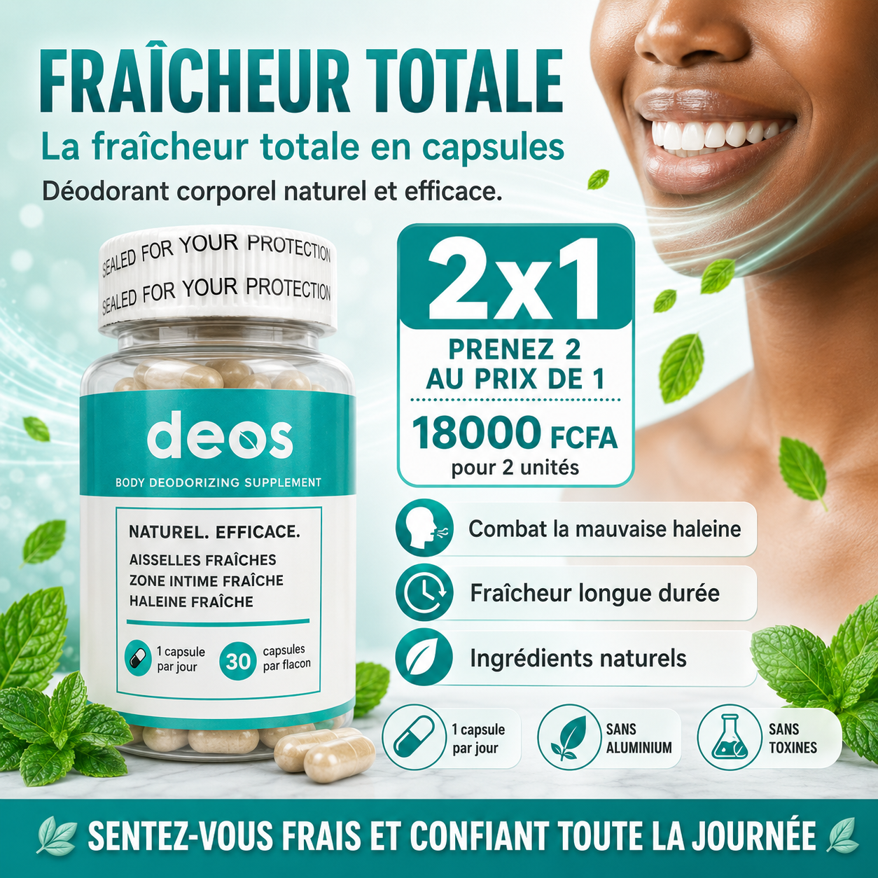 la solution contre la mauvaise haleine avec DEOS .